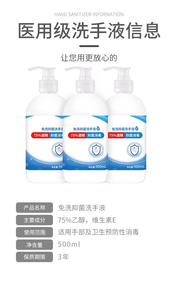 免洗抑菌洗手液(圖7) 免洗抑菌洗手液產品圖
