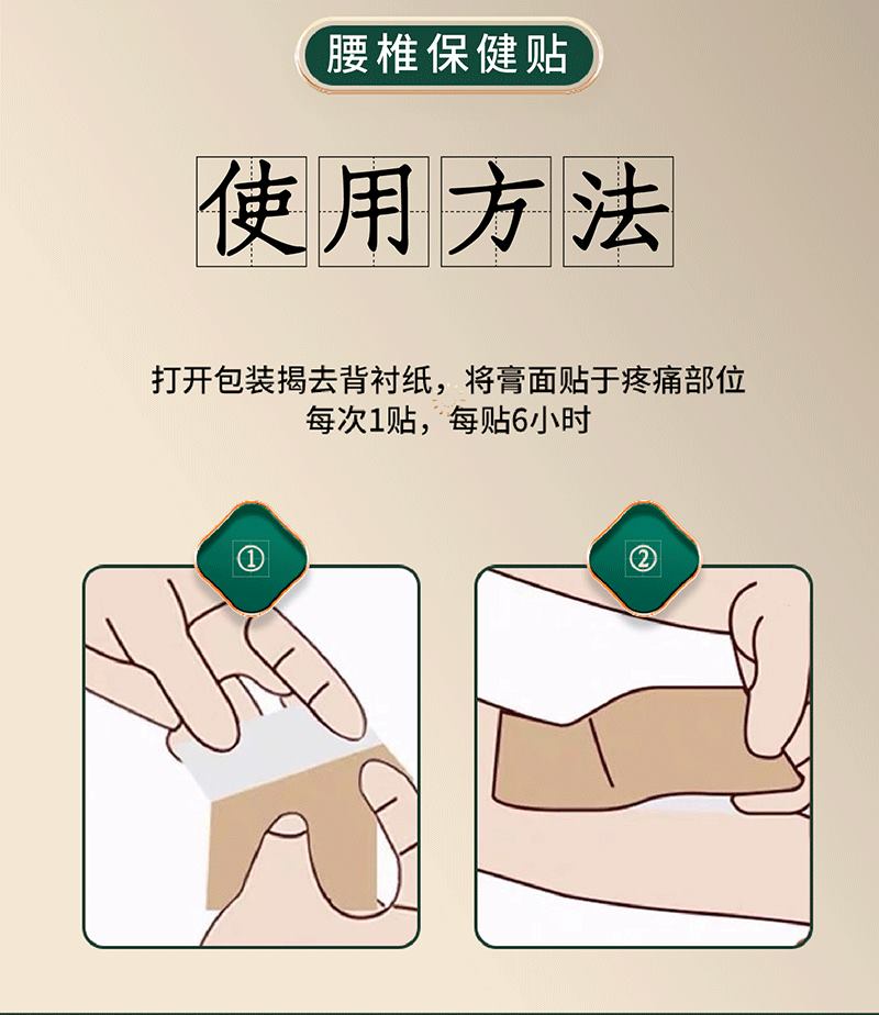 腰椎貼使用方法是什么 腰椎貼使用方法是什么
