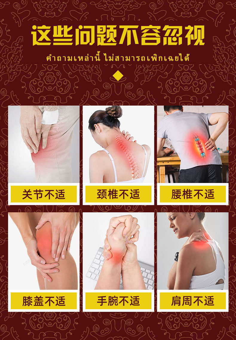 泰國透骨膏適用身體部位 泰國透骨膏適用身體部位